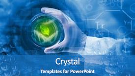  Presentation with test - Cool new PPT layouts with dna - close up image of human backdrop and a teal colored foreground