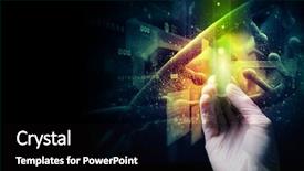  Presentation with scientist - PPT layouts consisting of dna - close up of scientist hand background and a black colored foreground