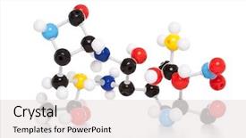  Presentation with atom - Cool new PPT theme with dna - photo of a molecular atom backdrop and a white colored foreground