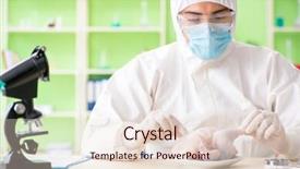  Presentation with gmo - Audience pleasing PPT theme consisting of dna bird - lab assistant testing gmo chicken backdrop and a lemonade colored foreground