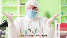  Presentation with gmo - PPT layouts with dna bird - lab assistant testing gmo chicken background and a lemonade colored foreground