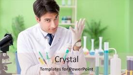  Presentation with gmo - Slide set consisting of dna bird - lab assistant testing gmo chicken background and a  colored foreground