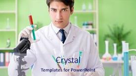  Presentation with gmo - PPT layouts enhanced with dna bird - lab assistant testing gmo chicken background and a  colored foreground