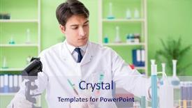  Presentation with gmo - Amazing PPT layouts having dna bird - lab assistant testing gmo chicken backdrop and a sky blue colored foreground