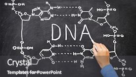  Presentation with dna black - Audience pleasing slide deck consisting of dna blackboard drawing hand drawing backdrop and a dark gray colored foreground