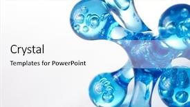  Presentation with molecular - Slides featuring illustration of a big ant on a white background background and a sky blue colored foreground