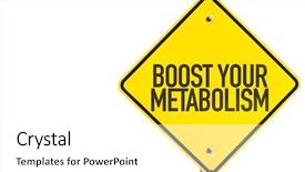 Presentation with diet - Audience pleasing theme consisting of dna diet - boost your metabolism sign isolated backdrop and a white colored foreground
