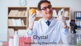  Presentation with prize - Theme having dna diet - doctor scientist receiving prize background and a light blue colored foreground