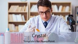  Presentation with fruits and vegetables - Amazing PPT theme having dna diet - man doctor checking the fruits backdrop and a light blue colored foreground