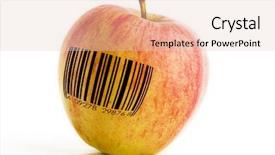  Presentation with genetically - Slides featuring dna diet - single apple with a bar background and a lemonade colored foreground
