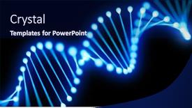  Presentation with dna black - Theme consisting of dna-gene-helix-spiral-3d background and a navy blue colored foreground