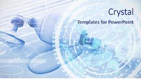  Presentation with digital image - Beautiful PPT layouts featuring dna interface against oxygen backdrop and a sky blue colored foreground