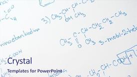  Presentation with science abstract - Audience pleasing PPT layouts consisting of chemical molecule structure on white backdrop and a sky blue colored foreground