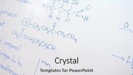  Presentation with science abstract - Audience pleasing slide deck consisting of chemical molecule structure on white backdrop and a white colored foreground