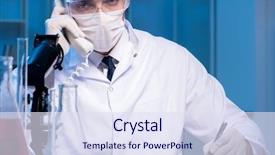  Presentation with chemistry - Cool new presentation theme with dna phone - chemistry assistant working backdrop and a sky blue colored foreground