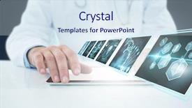  Presentation with digital multimeters - Amazing slide deck having dna phone - doctor using digital 3d tablet backdrop and a  colored foreground