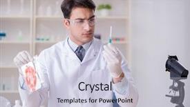  Presentation with lab - Theme enhanced with dna phone - expert criminologist working background and a lemonade colored foreground