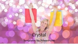  Presentation with dna - PPT theme featuring dna purple - digital composite of happy woman background and a coral colored foreground