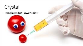  Presentation with genetic - Theme featuring dna rna - genetic modification humorous concept background and a  colored foreground