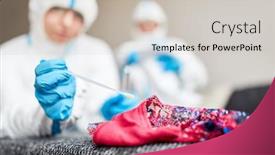  Presentation with sample - Amazing slide set having dna-sample-on-underwear-taken backdrop and a light gray colored foreground