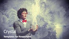  Presentation with dna - Audience pleasing slides consisting of dna strands - young man with smoke coming backdrop and a gray colored foreground