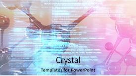  Presentation with dna structure - Beautiful presentation featuring dna structure against blue blurred backdrop and a light blue colored foreground