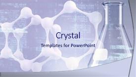 Presentation with dna structure - Audience pleasing presentation consisting of dna structure against laboratory flask backdrop and a sky blue colored foreground