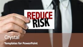  Presentation with risk - Cool new PPT theme with dnagerous goods - reduce risk backdrop and a tawny brown colored foreground