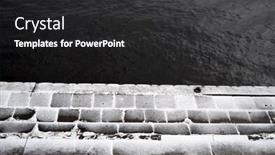  Presentation with winter river - Beautiful PPT layouts featuring dnepr-river-in-kiev backdrop and a dark gray colored foreground