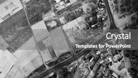  Presentation with infrared - Presentation theme having dnepro - infrared filter aerial view background and a gray colored foreground