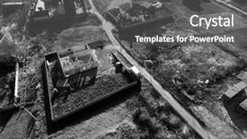  Presentation with infrared - Theme consisting of dnepro - infrared filter aerial view background and a  colored foreground