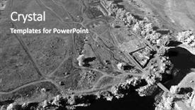  Presentation with infrared - PPT theme having dnepro - infrared filter aerial view background and a  colored foreground