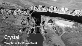  Presentation with infrared - Audience pleasing slides consisting of dnepro - infrared filter aerial view backdrop and a  colored foreground