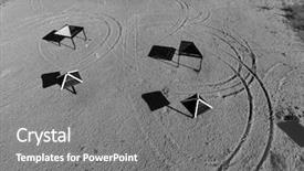  Presentation with infrared - Theme featuring dnepro - infrared filter aerial view background and a  colored foreground