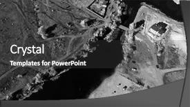  Presentation with infrared - Slides enhanced with dnepro - infrared filter aerial view background and a  colored foreground