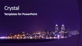  Presentation with reflection lgbtq - PPT theme with dnepropetrovsk - night skyline of dnipropetrovsk background and a  colored foreground