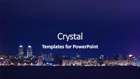  Presentation with river waste - Beautiful PPT theme featuring dnepropetrovsk - night skyline of dnipropetrovsk backdrop and a  colored foreground