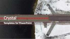  Presentation with bridge over troubled waters - Audience pleasing slides consisting of dnipr - aerial view of bridge backdrop and a  colored foreground