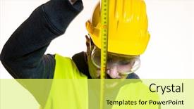  Presentation with start construction - Presentation enhanced with do a work without knowledge background and a yellow colored foreground