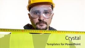  Presentation with start construction - Beautiful presentation featuring do a work without knowledge backdrop and a  colored foreground