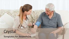  Presentation with exercises - Presentation theme enhanced with do exercises at home background and a coral colored foreground