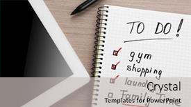  Presentation with time - Audience pleasing theme consisting of do list family time concept backdrop and a light gray colored foreground