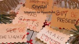  Presentation with new year - Beautiful slides featuring do list transformed into new backdrop and a coral colored foreground