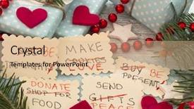  Presentation with new year - Presentation design having do list transformed into new background and a  colored foreground