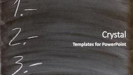  Presentation with blackboard - Cool new presentation with do list written backdrop and a dark gray colored foreground