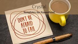  Presentation with personal development - Slide set consisting of do-not-be-afraid background and a coral colored foreground