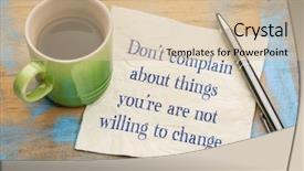  Presentation with climate change ecological disaster - Cool new theme with do not complain about things backdrop and a soft green colored foreground