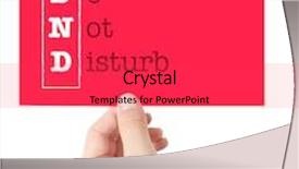  Presentation with trading card - Cool new presentation with do not disturb explained backdrop and a red colored foreground