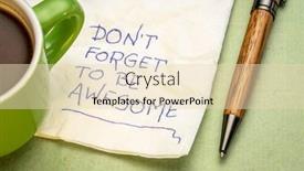  Presentation with positivity - Audience pleasing PPT theme consisting of do-not-forget backdrop and a lemonade colored foreground