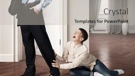  Presentation with leave - Slides enhanced with do not leave me alone background and a light gray colored foreground